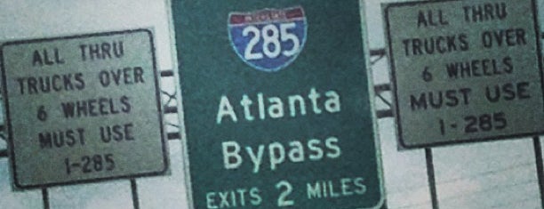 Interstate 20 is one of Atlanta area highways and crossings.