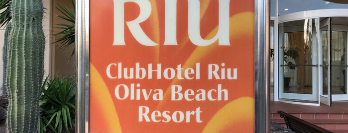 Hotel Riu Oliva Beach Resort is one of Hotels, in denen ich nächtigte.