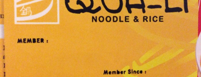 QUA-LI Noodle & Rice is one of Makassar.