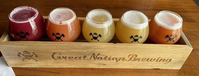 Great Notion Brewing is one of Tempat yang Disukai Mirek.