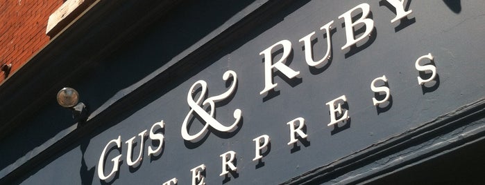 Gus & Ruby Letterpress is one of Steph : понравившиеся места.