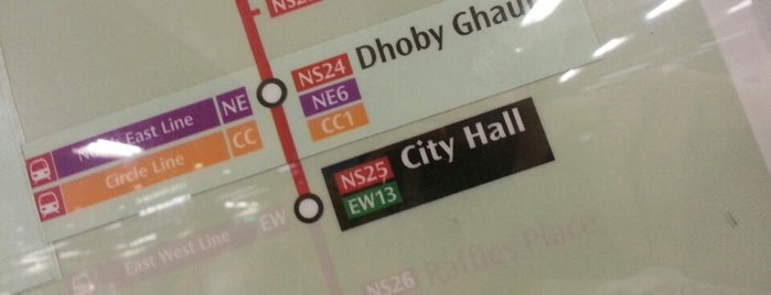 City Hall MRT Interchange (EW13/NS25) is one of #myhints4Singapore.