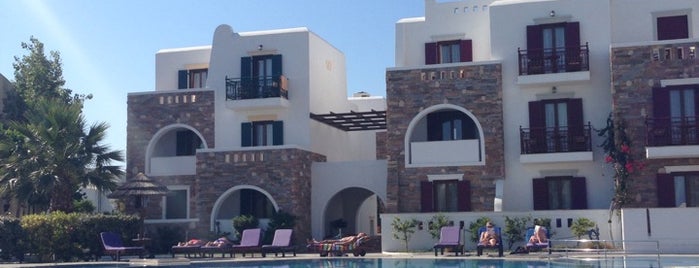 Naxos Resort Beach Hotel is one of Locais salvos de Ifigenia.