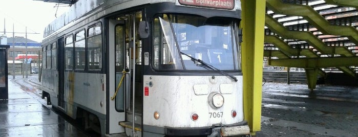 Halte Antwerpen Bolivarplaats is one of Belgium / Antwerp / Tram / Line 1.