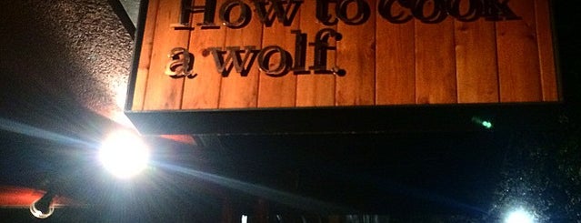 How To Cook A Wolf is one of Fav Seattle Restaurants (+ some east side).