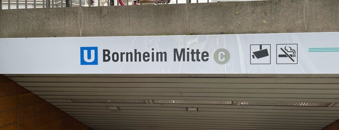 U Bornheim Mitte is one of Straßenbahnhaltestellen in Frankfurt am Main.