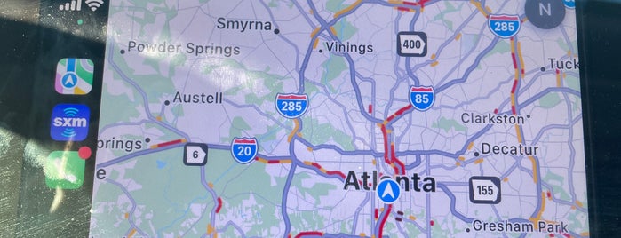 I-20 / I-75 / I-85 Interchange is one of Atlanta area highways and crossings.