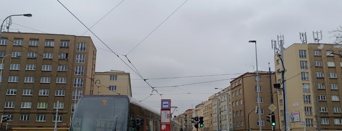 Kubánské náměstí (tram) is one of Tramvajové zastávky v Praze.