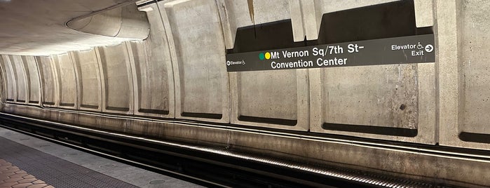 Mt Vernon Sq 7th St-Convention Center Metro Station is one of DC Metro Insider Tips.