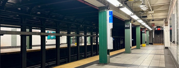 MTA Subway - Rector St (1) is one of Manhattan Neighbohoods.