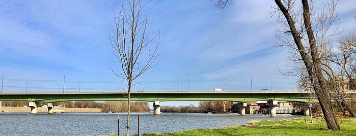 Kansas River Levee is one of places.