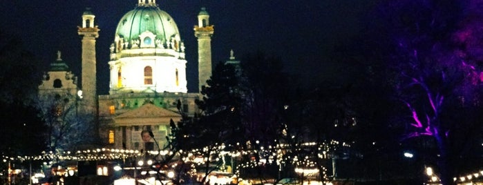 Adventmarkt vor der Karlskirche is one of Wiener Weihnachtsmärkte.