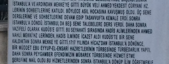 Mehmet Emin Tokadî Türbesi is one of ÜSKÜDAR_İSTANBUL.