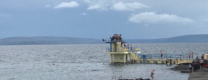 Blackrock Beach & Diving Tower is one of #visitgalway.