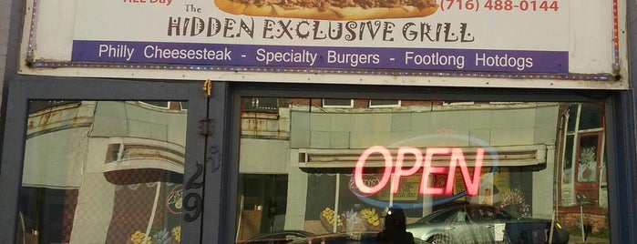 Hidden Exclusive Grill is one of Western NY Food to Eat.