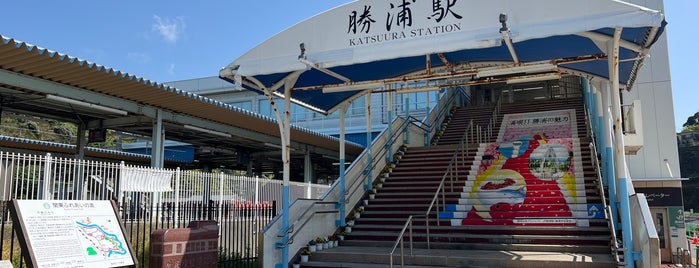 Katsuura Station is one of 遠くの駅.