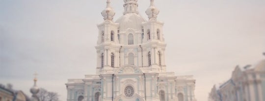 Smolny Cathedral is one of Saint-Petersburg Views.