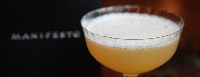 Manifesto is one of The 38 Essential Cocktail Bars Across America.