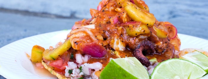 Mariscos Jalisco is one of Katherine & Andrew's LA Recommendations.
