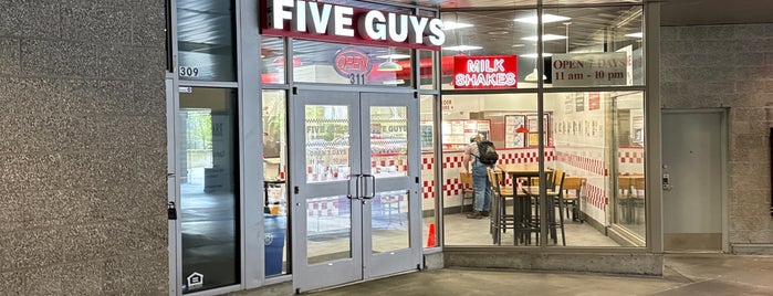 Five Guys is one of Burger Spots in Seattle.