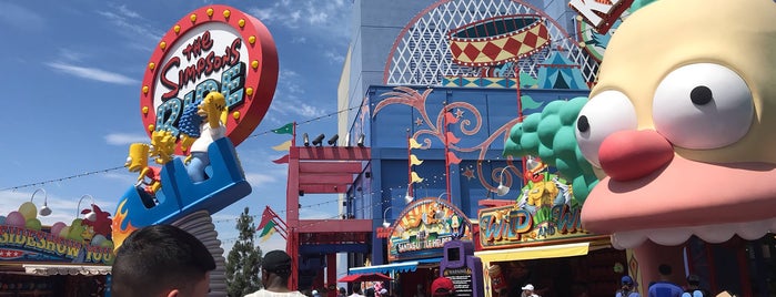 Krustyland's Carnival Games is one of Universal Studios Hollywood.