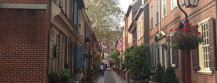 Elfreth's Alley is one of Philly, PA.
