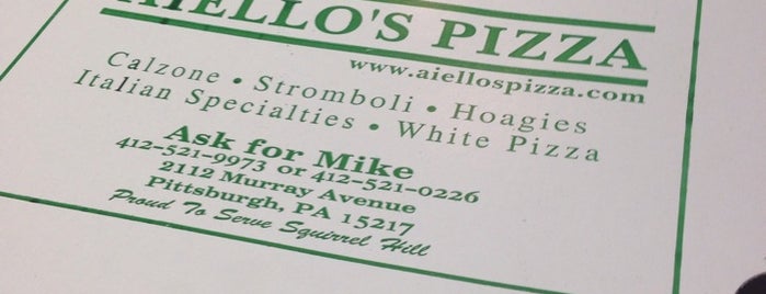 Aiello's Pizza is one of Favorite Eats.