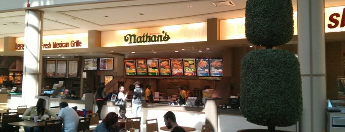 Nathan's Famous is one of Lugares favoritos de Jim.