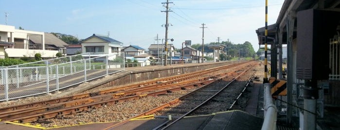Udono Station is one of 紀勢本線.