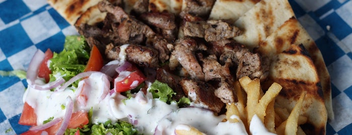 Stavrou's Greek Food Truck is one of Tempat yang Disukai Hamilton.