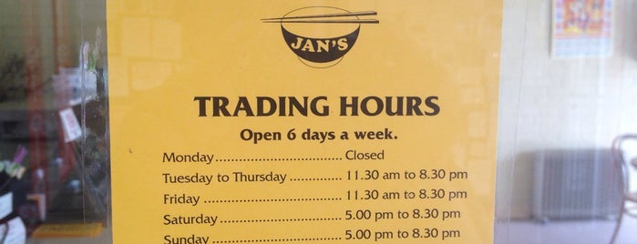 Jan's Chinese Take-Away is one of Lara and Geelong, VIC.