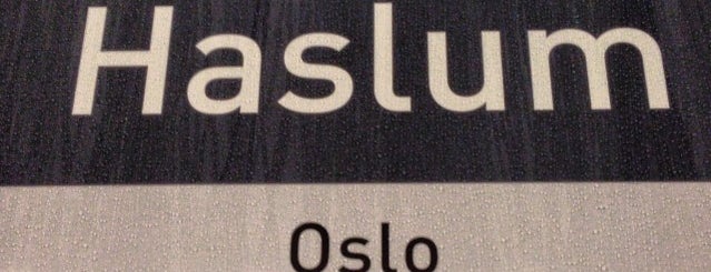 Haslum (T) is one of T-banen i Oslo/Oslo Metro.