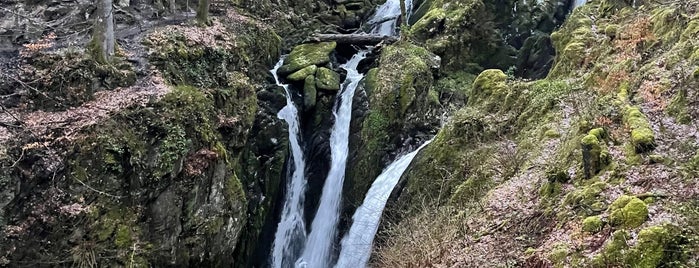Stock Ghyll Force Waterfalls is one of Lake District.