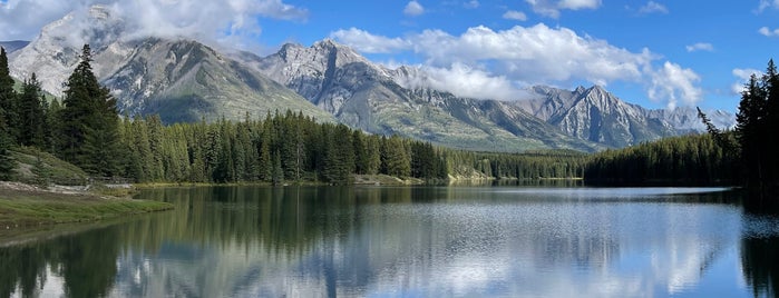 Lake Johnson is one of Banff Canada.