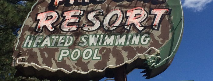Pine Cone Resort is one of NEVADA: Vintage Signs & Offbeat Attractions.