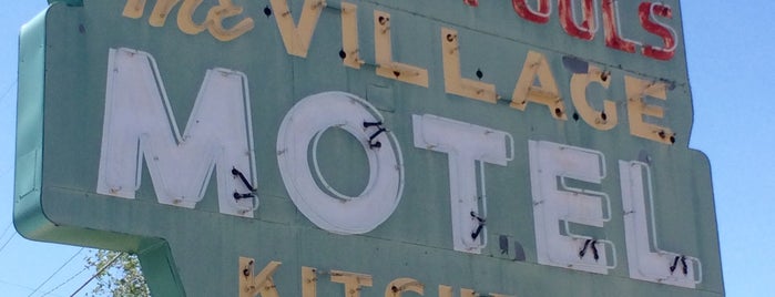 Bishop Village Motel is one of Central CALIFORNIA vintage signs.