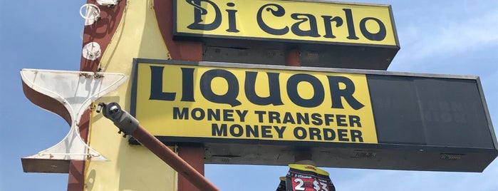 Di Carlo Liquor Store is one of Nikki's Vintage L.A. Signs (including OC).