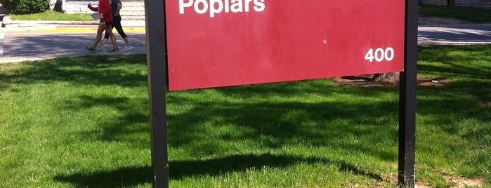 IU Poplars Building is one of common places.