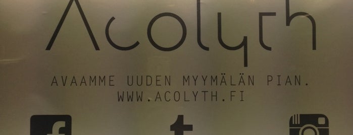 Acolyth is one of Desigh Destrict Helsinki.