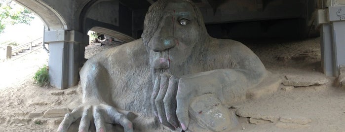 The Fremont Troll is one of Seattle.