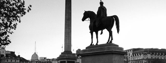 Trafalgar Square is one of London, UK.