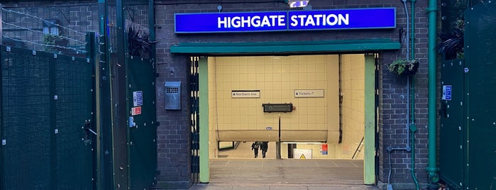 Highgate London Underground Station is one of Around the World in an hour.