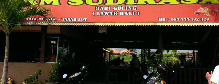 RM. Babi Guling Sudirasa is one of Bali.