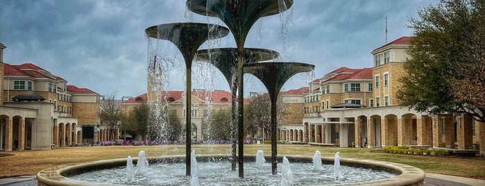 Frog Fountain is one of TCU Places.