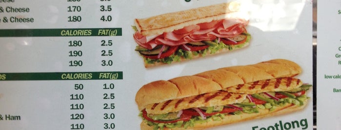 Subway is one of my faves.