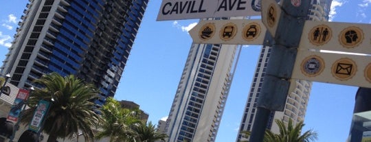 Cavill Avenue is one of Lugares guardados de Anthony D Paul.
