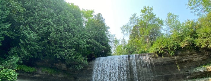 Bridal Veil Falls is one of Manitoulin Island.