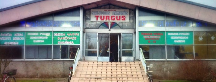 Naujosios Akmenės TURGUS is one of Tempat yang Disukai Konstantin.
