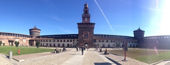 Château des Sforza is one of Milan - in the day.