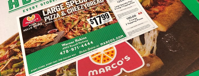 Marco's Pizza is one of 20 favorite restaurants.